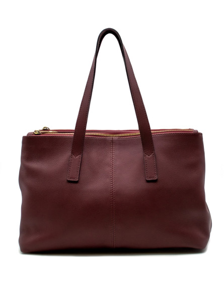 ЖЕНСКАЯ КОЖАНАЯ СУМКА Макси (бордо)