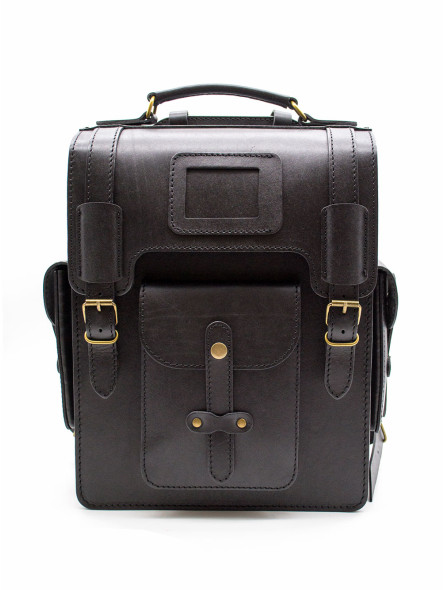 КОЖАНЫЙ РЮКЗАК ТРАНСФОРМЕР Джон (черный)
